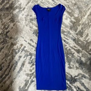 Blue Bodycon MIDI Dress